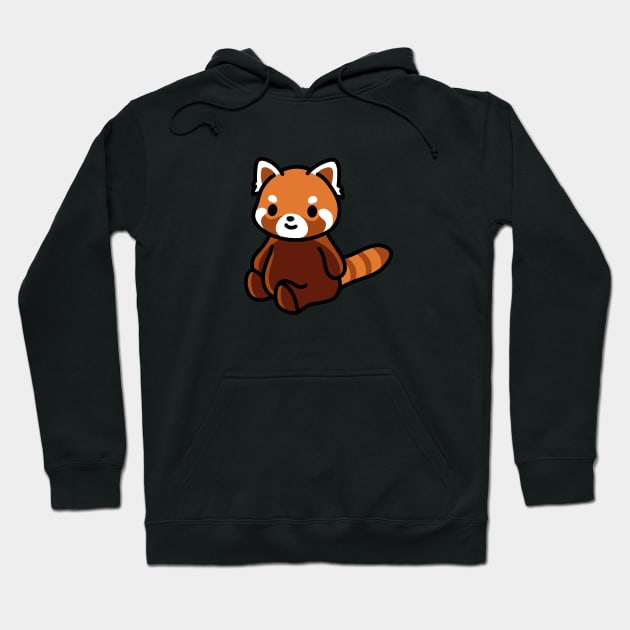 Red Panda Hoodie by littlemandyart